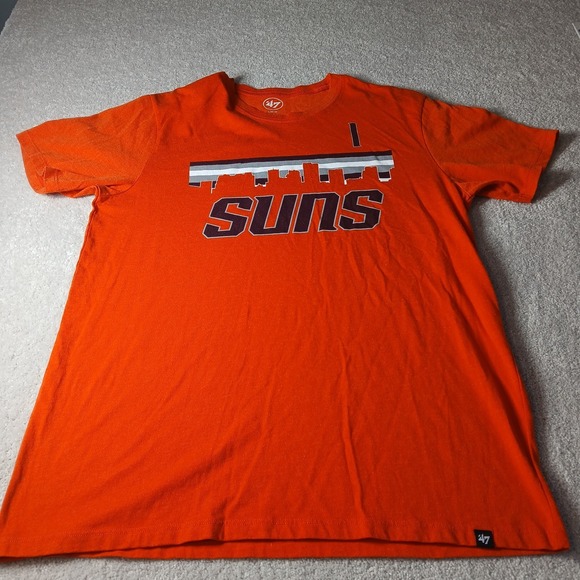 ’47 Other - Phoenix Suns Shirt Men Large Orange City Skyline Print #1 Booker 47 Cotton